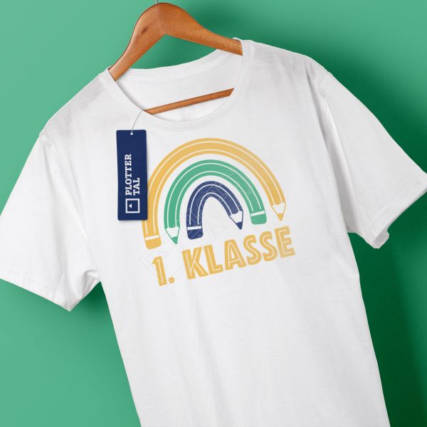 Plotterdatei Einschulung 2021 - T-Shirt 1. Klasse