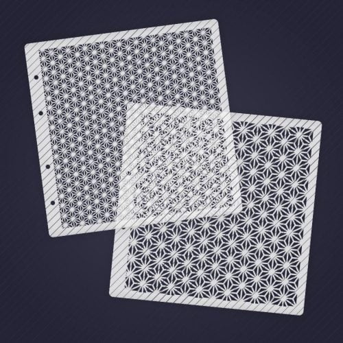 Plotterdatei Schablone Asanoha - Stencil orientalisches Muster