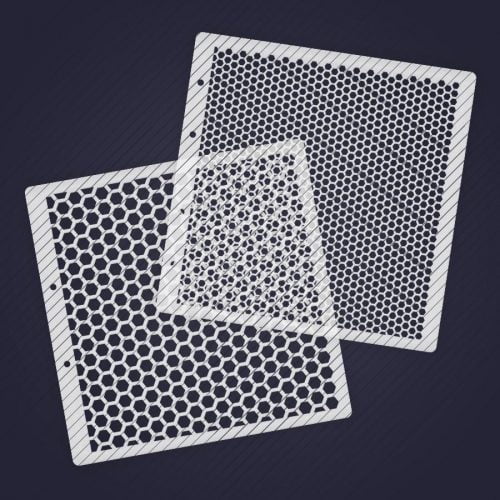 Plotterdatei Schablone Bienenwabe - geometrisches Stencil