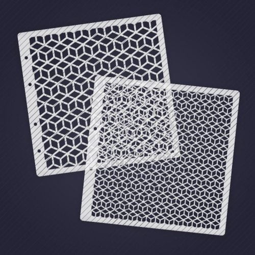 Plotterdatei Schablone Cubes - Stencil geometrisches Muster