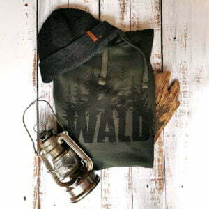 Plotterdatei Wald für Männer - Plottermotiv für T-Shirts Hoodies