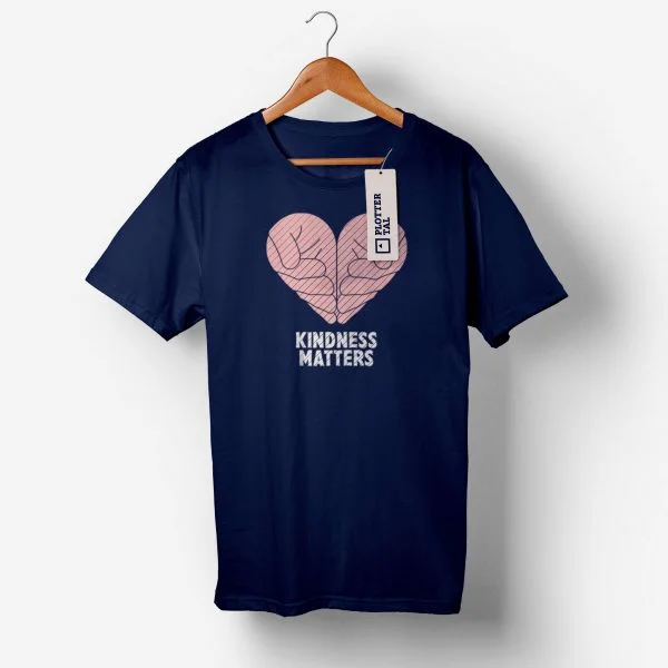Plotterdatei Herz "Kindness Matters" auf einem T-Shirt - Textilveredelung mit dem Plotter für Erwachsene und Kinder