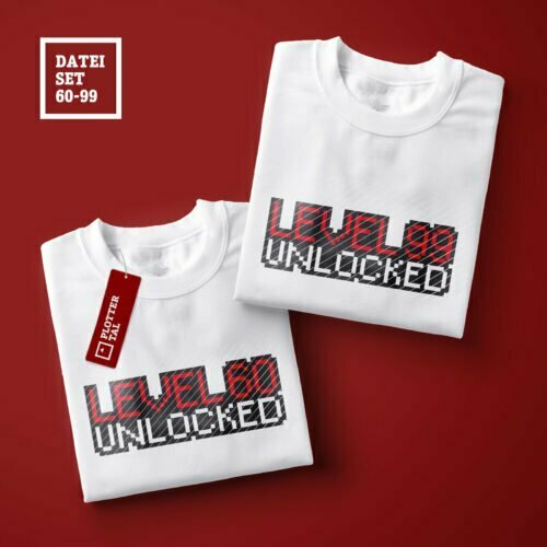 PlotterdateiSet für Gamer Level Unlocked 6099 PLOTTERTAL
