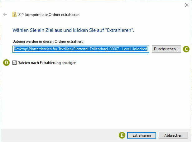 Plotterdateien Entpacken Windows Alle Extrahieren Zielort