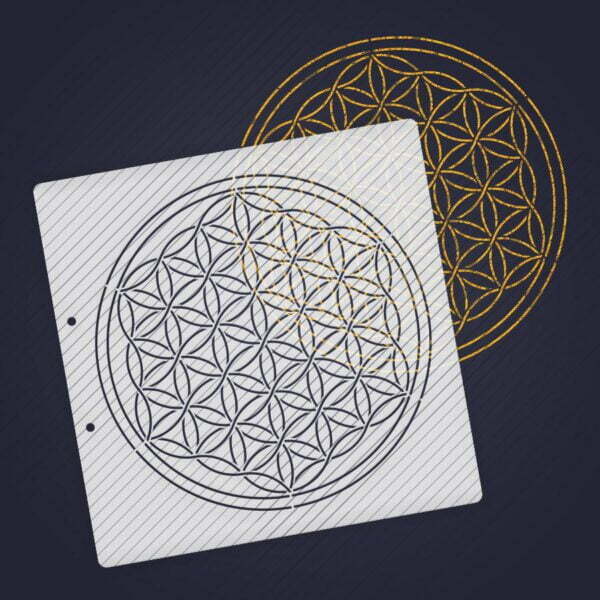 Plotterdatei Schablone Flower of Life - Stencil