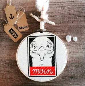 Plotterdatei Taschentier Möwe Probeplotten