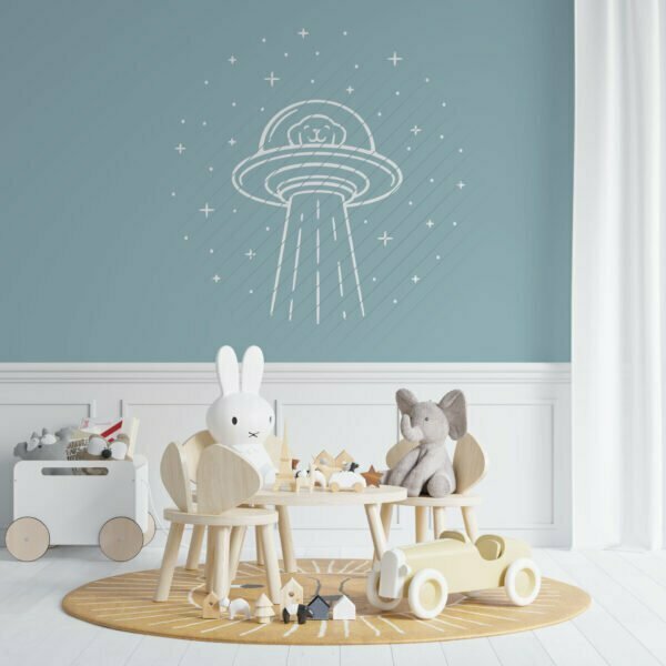 Plotterdatei Wandbild Wandtattoo Kinderzimmer Hund Sterne