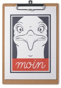 Plotterdatei Moin Möwe