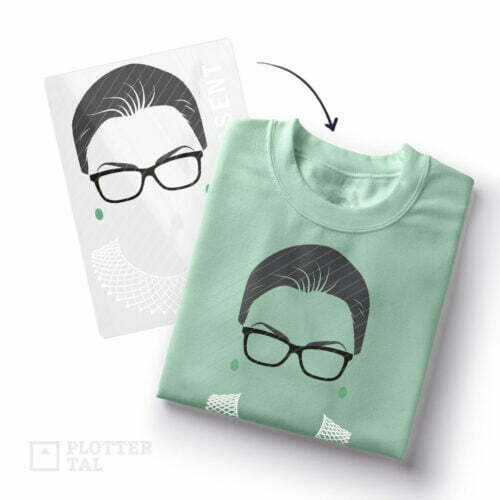 Bügelbild I dissent - Feministisches Bügelmotiv RBG