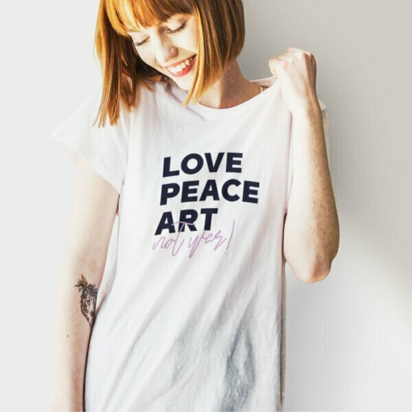 Plotterdatei Love, Peace & Art not war