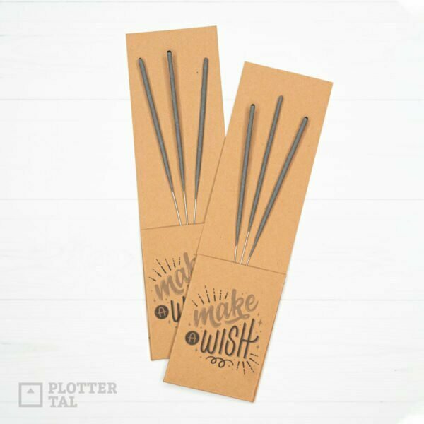 Plotter-Freebie Wunderkerzen Verpackung - Silvester Mitbringsel