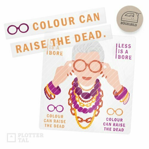 Bügelbild-Bundle Less is a bore Powerfrau