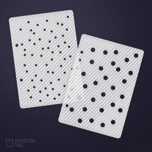 Plotterdatei Schablone Konfetti für Mixed Media - DIN A5 Stencil