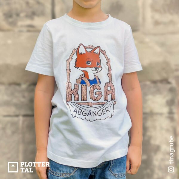 Plotterdatei für Kindergartenkinder Kiga Fuchs - Kiga Abgänger