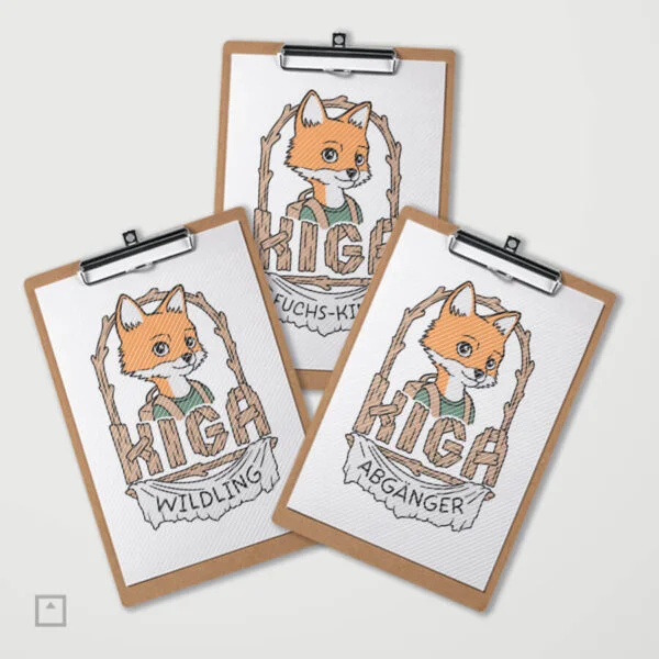 Plotterdatei für Kindergartenkinder Kiga Fuchs