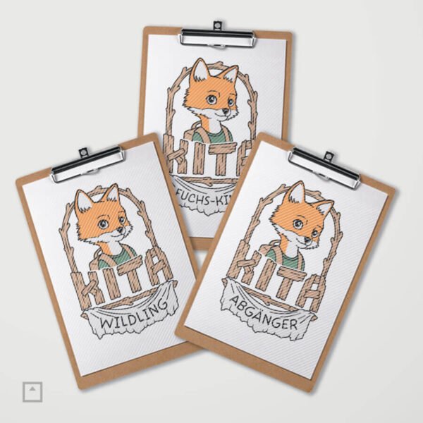 Plotterdatei für Kindergartenkinder Kita Fuchs - Kita Wildling