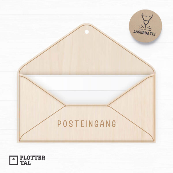 Laserdatei Briefaufbewahrung Posteingang für DIN lang Briefe