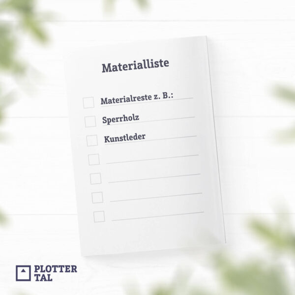 Materialliste Laserdatei