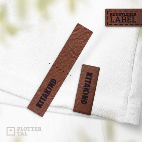 Kunstleder Saum Label Kitakind - Kindergarten
